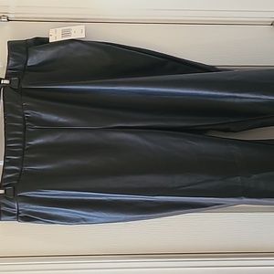 JUICY BY JUICY COUTURE WOMENS JUNIOR PLUS SIZE BLACK FAUX LEATHER PANT SIZE XXL